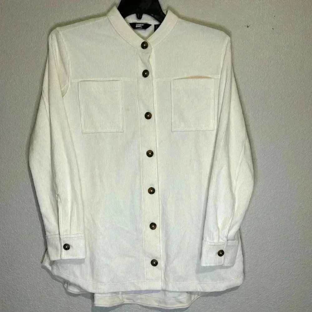 Land’s End Corduroy Button Down Shacket - image 1